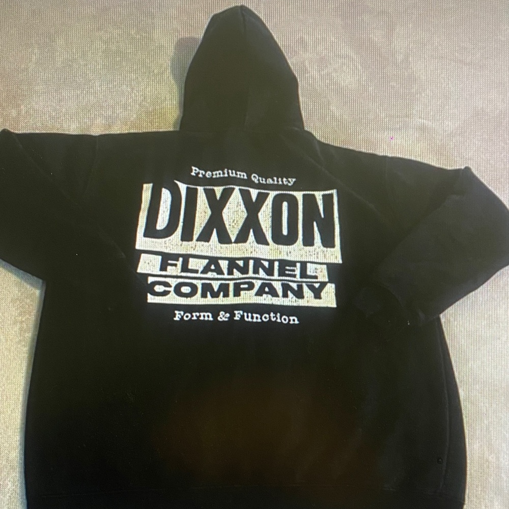 DIXXON Black Hoodie with White Logo